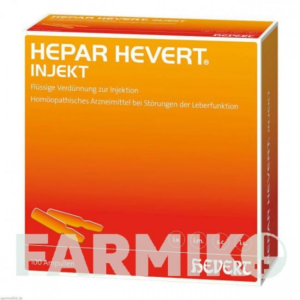 ГЕПАР (HEPAR) ампулы 100x2 мл - Гомеопатия HEVERT