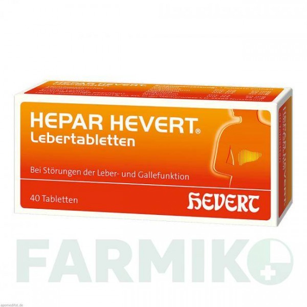 ГЕПАР (HEPAR) таблетки 40 шт - Гомеопатия HEVERT