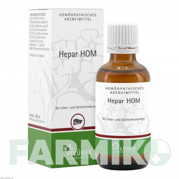 ГЕПАР ХОМ (HEPAR HOM) краплі 50 мл - Гомеопатія HOMOOPATHISCHES ALEXANDER PFLUGER