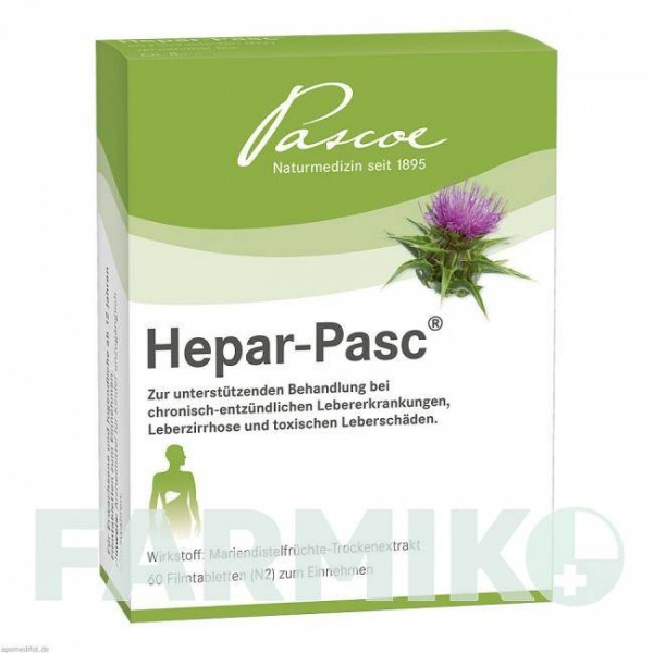 ГЕПАР (HEPAR) таблетки 60 шт - Плоды расторопши пятнистой PASCOE