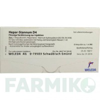ГЕПАР СТАННУМ (HEPAR STANNUM) D 4 ампули 8 шт - Гомеопатія WELEDA