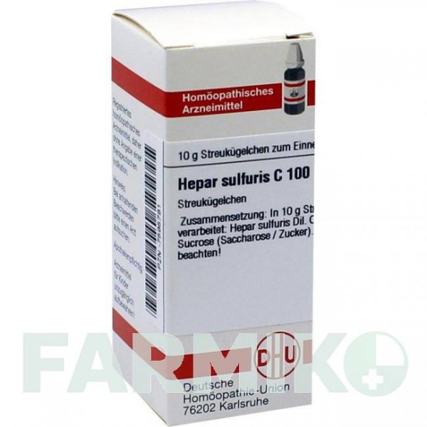 ГЕПАР СУЛЬФУРИС (HEPAR SULFURIS) C 100 глобули 10 г - Гомеопатия DHU