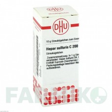 ГЕПАР СУЛЬФУРИС (HEPAR SULFURIS) C 200 глобули 10 г - Гомеопатия DHU