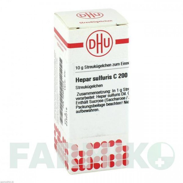 ГЕПАР СУЛЬФУРИС (HEPAR SULFURIS) C 200 глобули 10 г - Гомеопатия DHU