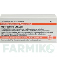 ГЕПАР СУЛЬФУРІС (HEPAR SULFURIS) LM XVIII глобули 5 г - Гомеопатія DHU