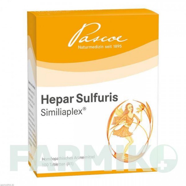 ГЕПАР СУЛЬФУРИС (HEPAR SULFURIS) таблетки 100 шт - Гомеопатия PASCOE
