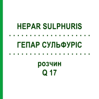 ГЕПАР СУЛЬФУРИС (HEPAR SULPHURIS) Q 17 раствор 15 мл - Гомеопатия GUDJONS