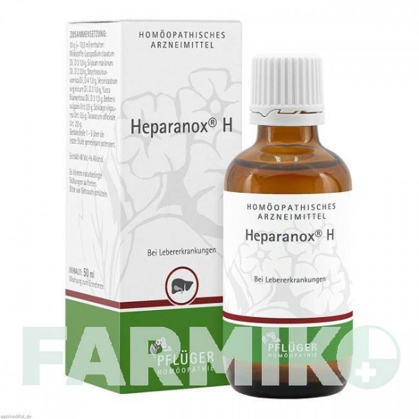 ГЕПАРАНОКС (HEPARANOX) капли 50 мл - Гомеопатия HOMOOPATHISCHES ALEXANDER PFLUGER