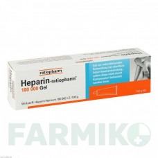 ГЕПАРИН (HEPARIN) 180000 МЕ гель 150 г - Гепарин RATIOPHARM