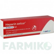 ГЕПАРИН (HEPARIN) 30000 МЕ гель 100 г - Гепарин AXICORP PHARMA