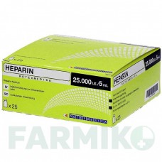 ГЕПАРИН (HEPARIN) 5 мл раствор 25x5 мл - Гепарин PANPHARMA