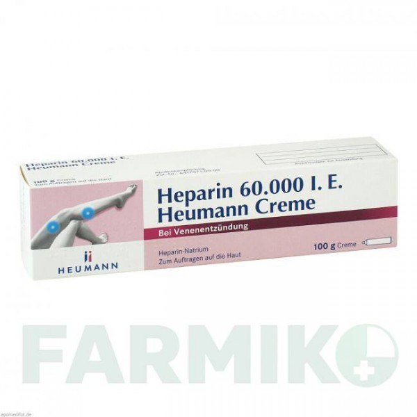 ГЕПАРИН (HEPARIN) 60000 крем 100 г - Гепарин HEUMANN PHARMA