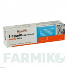 ГЕПАРИН (HEPARIN) 60000 мазь 150 г - Гепарин RATIOPHARM