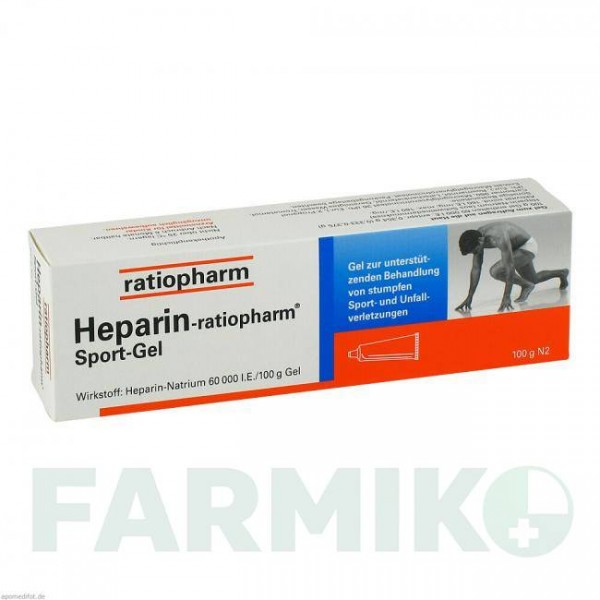 ГЕПАРИН (HEPARIN) гель 100 г - Гепарин RATIOPHARM