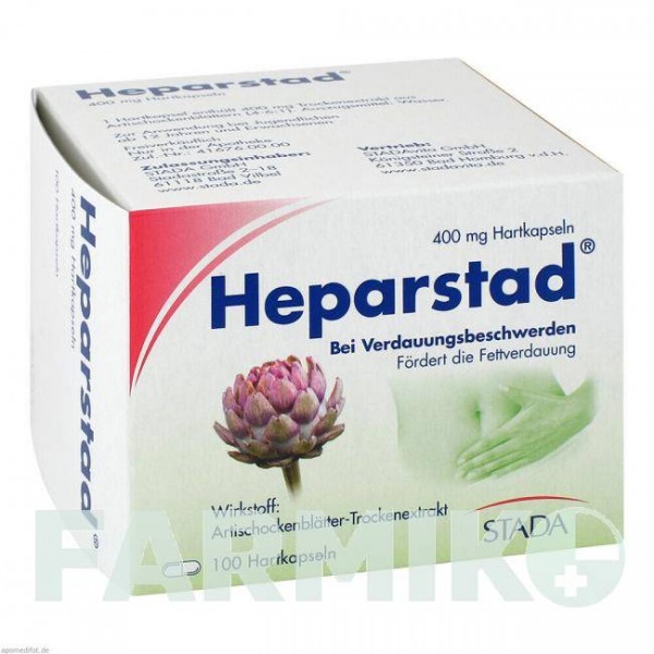 ГЕПАРСТАД (HEPARSTAD) капсули 100 шт - Листя артишоку STADA