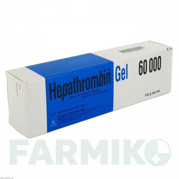 ГЕПАТРОМБИН (HEPATHROMBIN) 60000 гель 150 г - Гепарин TEOFARMA