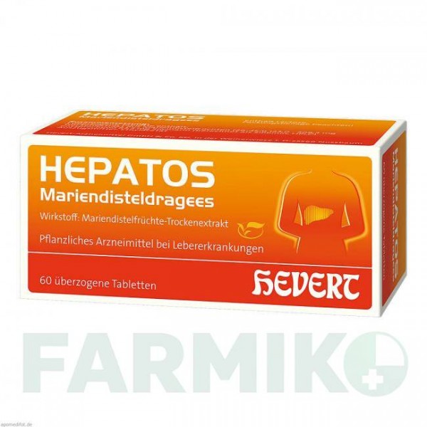 ГЕПАТОС (HEPATOS) таблетки 60 шт - Плоды расторопши пятнистой HEVERT