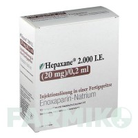 ГЕПАКСАН (HEPAXANE) 2000 МЕ 20 мг/0,2 мл раствор 10 шт - Эноксапарин ITF PHARMA