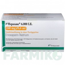 ГЕПАКСАН (HEPAXANE) 6000 МО 60 мг/0,6 мл розчин 50 шт - Еноксапарин ITF PHARMA