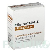ГЕПАКСАН (HEPAXANE) 8000 МЕ 80 мг/0,8 мл раствор 10 шт - Эноксапарин ITF PHARMA