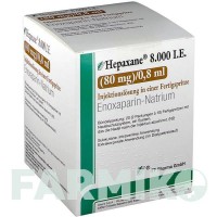 ГЕПАКСАН (HEPAXANE) 8000 МО 80 мг/0,8 мл розчин 20 шт - Еноксапарин ITF PHARMA