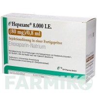 ГЕПАКСАН (HEPAXANE) 8000 МЕ 80 мг/0,8 мл раствор 24 шт - Эноксапарин ITF PHARMA