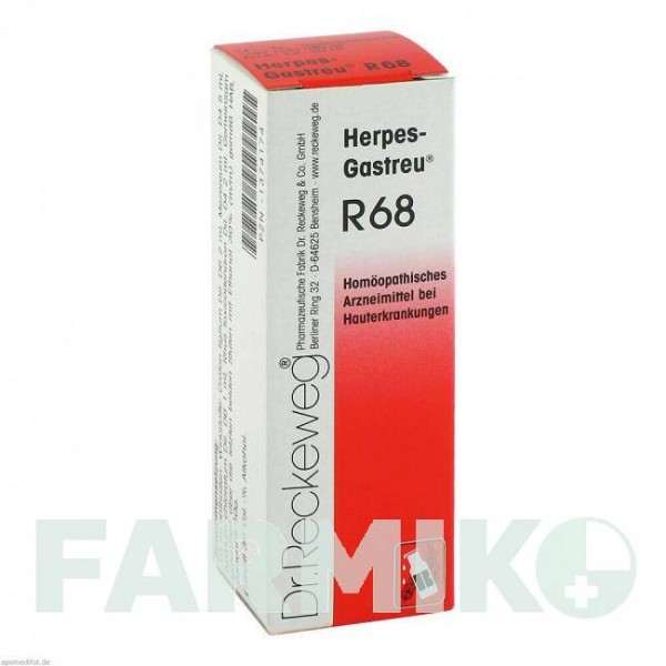ГЕРПЕС ГАСТРЕУ (HERPES GASTREU) краплі для перорального застосування 22 мл - Гомеопатія DR.RECKEWEG