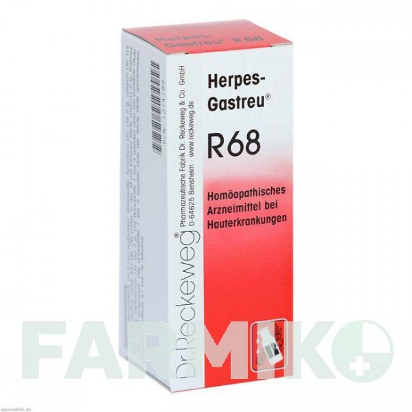 ГЕРПЕС ГАСТРЕУ (HERPES GASTREU) краплі для перорального застосування 50 мл - Гомеопатія DR.RECKEWEG