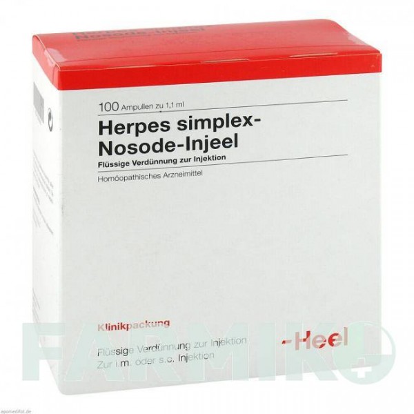 ГЕРПЕС СИМПЛЕКС (HERPES SIMPLEX) ампулы 100 шт - Гомеопатия BIOLOGISCHE HEILMITTEL HEEL