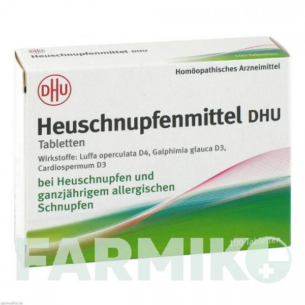 ХУШНУПФЕНМИТТЕЛЬ (HEUSCHNUPFENMITTEL) таблетки 100 шт - Гомеопатия DHU