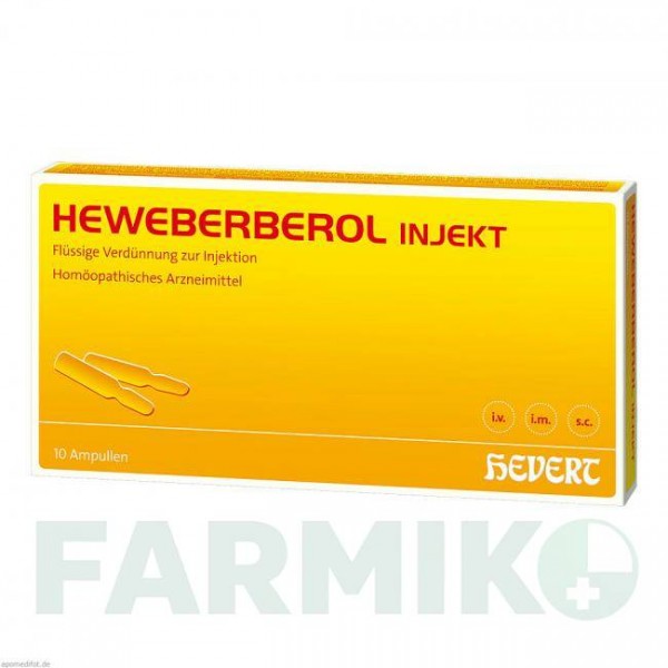ГЕВЕБЕРБЕРОЛ (HEWEBERBEROL) ампули 10 шт - Гомеопатія HEVERT