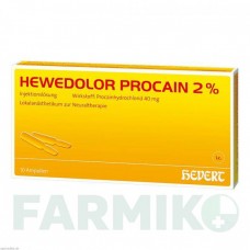 ХЕВЕДОЛОР (HEWEDOLOR) 2% ампулы 10 шт - Прокаин HEVERT
