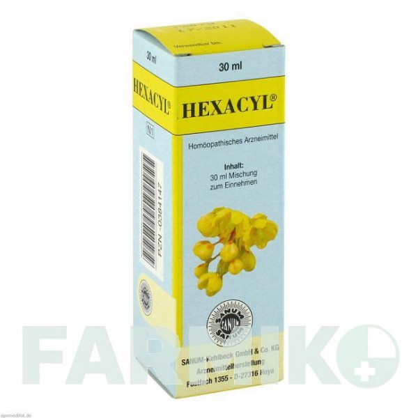 ГЕКСАЦИЛ (HEXACYL) капли 30 мл - Гомеопатия SANUM-KEHLBECK