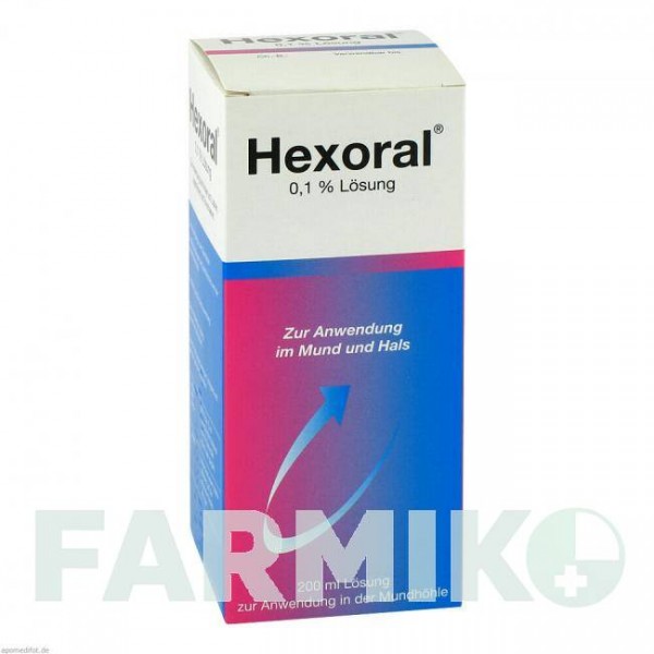 ГЕКСОРАЛ (HEXORAL) 0,1% розчин 200 мл - Гексетидин JOHNSON & JOHNSON