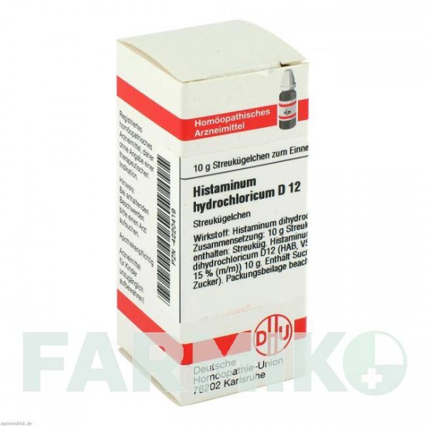 ГИСТАМИНУМ (HISTAMINUM) D 12 глобули 10 г - Гомеопатия DHU