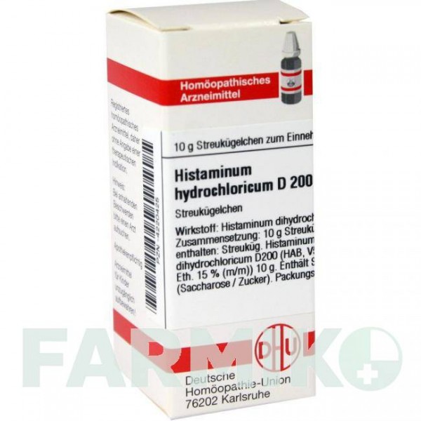 ГИСТАМИНУМ (HISTAMINUM) D 200 глобули 10 г - Гомеопатия DHU