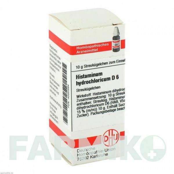 ГИСТАМИНУМ (HISTAMINUM) D 6 глобули 10 г - Гомеопатия DHU