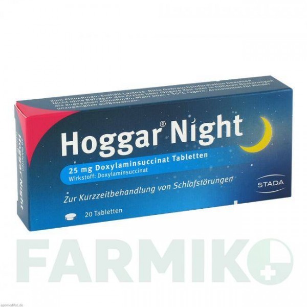 ХОГГАР (HOGGAR) таблетки 20 шт - Доксиламін STADA