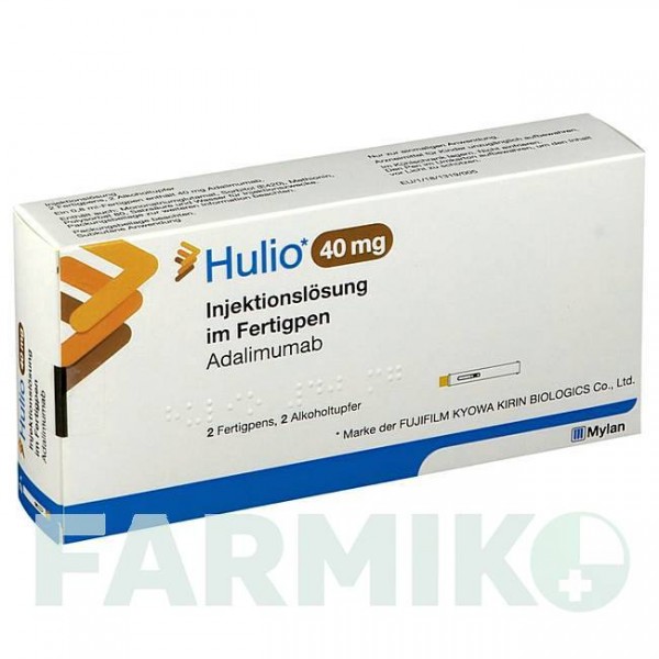 ХУЛИО (HULIO) 40 мг/0,8 мл раствор 2 шт - Адалимумаб PARANOVA PACK