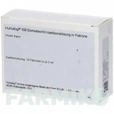 ХУМАЛОГ (HUMALOG) 100 ЕД/мл раствор 10x3 мл - Инсулин лизпро CC PHARMA