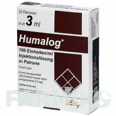ХУМАЛОГ (HUMALOG) 100 ОД/мл розчин 10x3 мл - Інсулін лізпро EMRA-MED