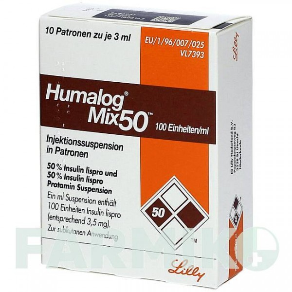 ХУМАЛОГ (HUMALOG) 100 ЕД/мл суспензия 10x3 мл - Инсулин лизпро LILLY