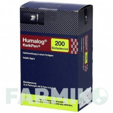 ХУМАЛОГ (HUMALOG) 200 ЕД/мл раствор 10x3 мл - Инсулин лизпро CC PHARMA