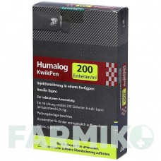 ХУМАЛОГ (HUMALOG) 200 ЕД/мл раствор 5x3 мл - Инсулин лизпро EURIMPHARM