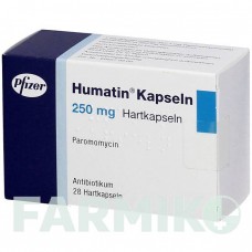 ХУМАТИН (HUMATIN) 250 мг капсули 28 шт - Паромоміцин 1 0 1 CAREFARM
