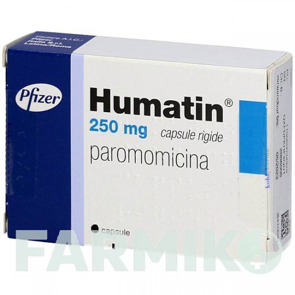 ХУМАТИН (HUMATIN) капсулы 28 шт - Паромомицин KOHLPHARMA