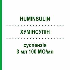 ХУМИНСУЛИН (HUMINSULIN) 3 мл 100 МЕ/мл суспензия 10x3 мл - Инсулин (человеческий) KOHLPHARMA
