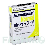 ХУМІНСУЛІН (HUMINSULIN) розчин 5x3 мл - Інсулін (людський) LILLY