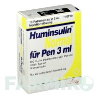 ХУМІНСУЛІН (HUMINSULIN) розчин 10x3 мл - Інсулін (людський) LILLY