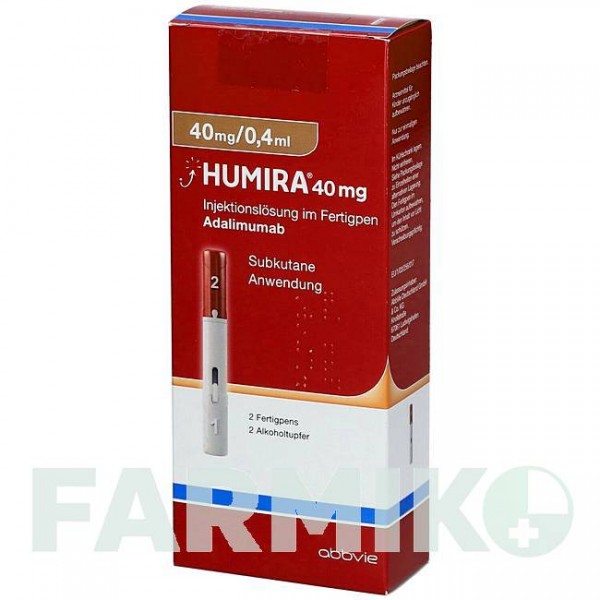 ХУМІРА (HUMIRA) 40 мг/0,4 мл розчин 2 шт - Адалімумаб ABACUS MEDICINE